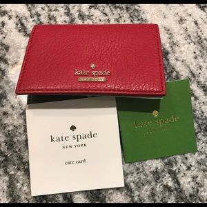 Kate Spade Blake Street Dot Heirloom Red Wallet